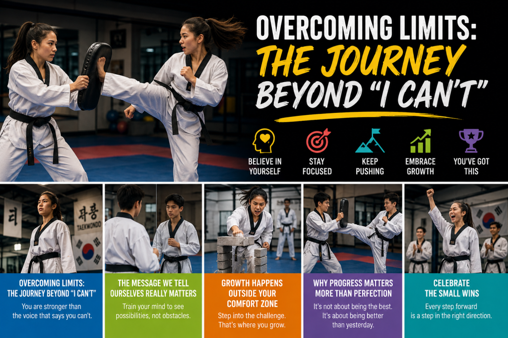 Overcome the limits on a journey beyond the thought of I can't and the answer starts with, why not.